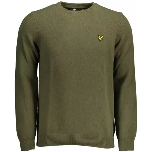 Grüner Pullover aus Wollmischung , Herren, Größe: L - Lyle & Scott - Modalova