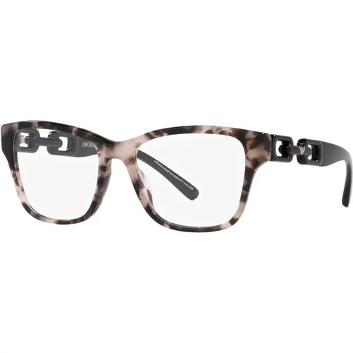 Pink Shiny Havana Eyewear Frames , unisex, Sizes: 51 MM - Emporio Armani - Modalova