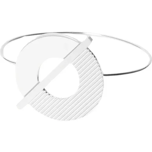 Alpha Rhodium-Plated Silver Armband - Paola Krauze - Modalova