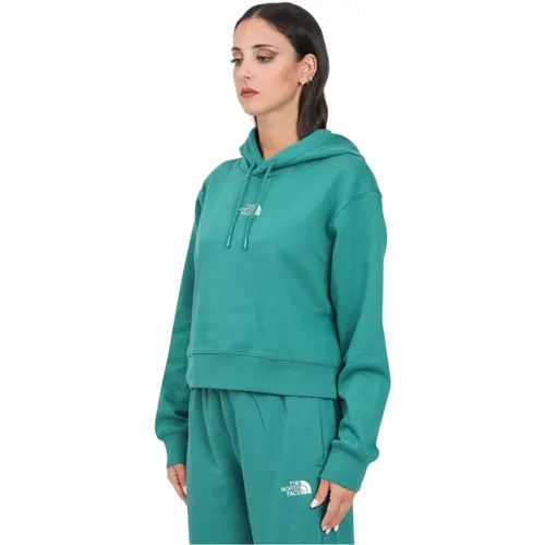 Grüne Essential Crop Hoodie Pullover - The North Face - Modalova