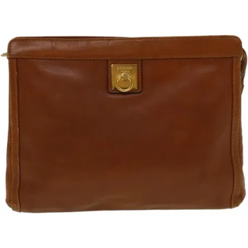 Pre-owned Leather clutches , female, Sizes: ONE SIZE - Celine Vintage - Modalova