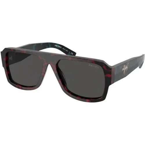 Bold Red Frame Sunglasses , unisex, Sizes: 56 MM - Prada - Modalova