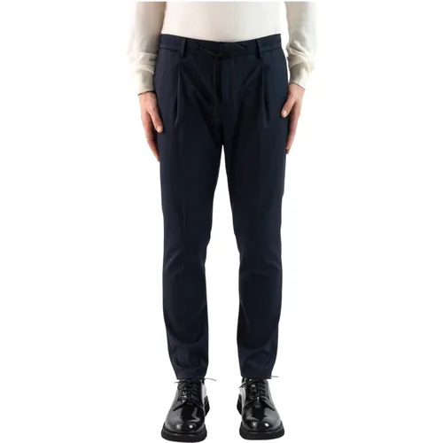 Slim Fit Trousers with Elastic Waist , male, Sizes: 3XL, L, S, 2XL, M - Corsinelabedoli - Modalova