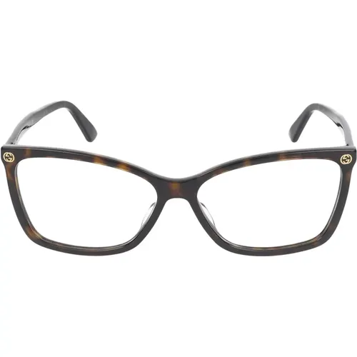 Stilvolle Brille Gg0025O , Damen, Größe: 56 MM - Gucci - Modalova