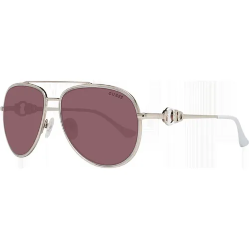 Goldene Aviator Sonnenbrille mit Verlaufsgläsern - Guess - Modalova