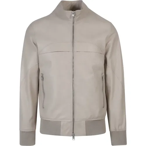 Leather Jacket , male, Sizes: 2XL - Dfour - Modalova