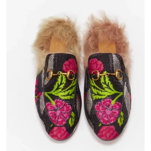 Pre-owned Multicolored Fabric Shoes , female, Sizes: 4 UK - Gucci Vintage - Modalova