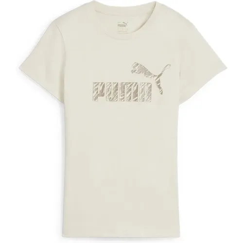 Ess+ Tier T-shirt , Damen, Größe: L - Puma - Modalova