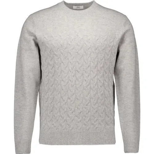 Runder LS Pullover Hellgrau - Gentiluomo - Modalova