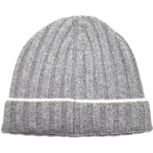 Grey Hats for Stylish Look , male, Sizes: L, XL - BRUNELLO CUCINELLI - Modalova