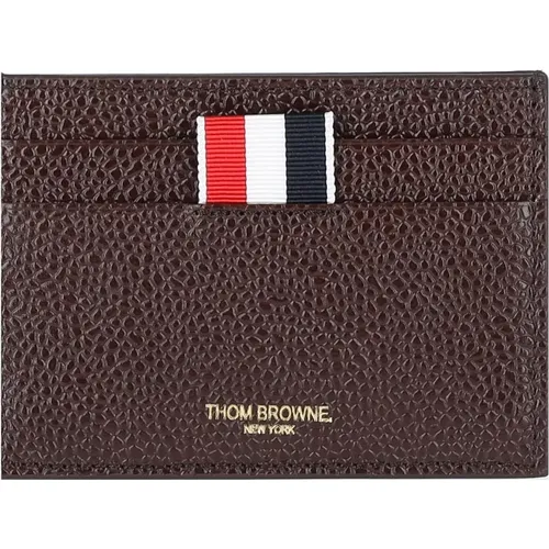 Thom , Braune Geldbörsen mit Kartenhalter , Damen, Größe: ONE Size - Thom Browne - Modalova