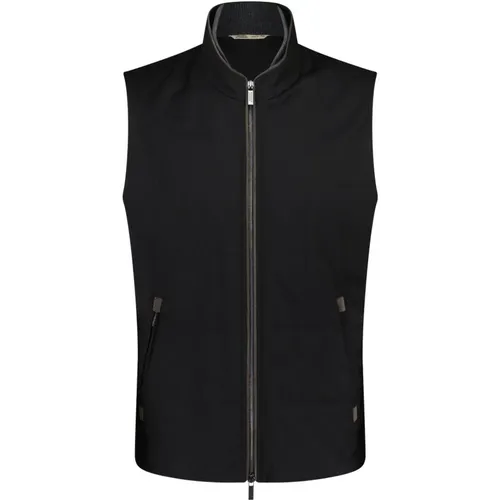 Quilted Wool Vest , male, Sizes: M, L, 4XL - Maurizio Baldassari - Modalova