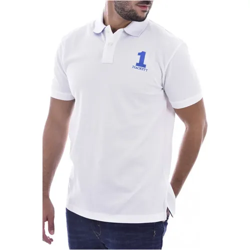 Pique Pique with embroidered logo , male, Sizes: XS - Hackett - Modalova