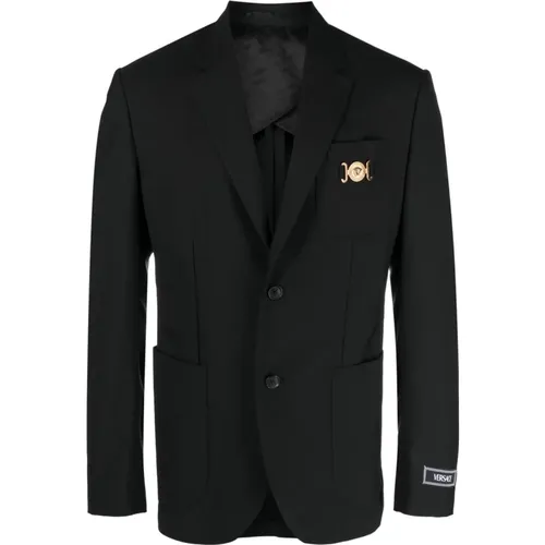 Elegant Formal Jacket for Men , male, Sizes: L, XL - Versace - Modalova