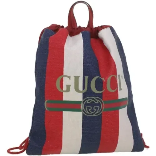 Pre-owned Canvas backpacks , female, Sizes: ONE SIZE - Gucci Vintage - Modalova