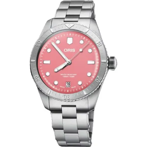 Divers Sixty-Five Stainless Steel Watch , female, Sizes: ONE SIZE - Oris - Modalova