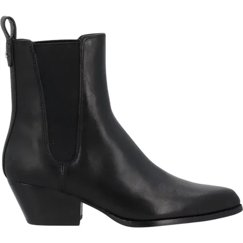 Kinlee Leather Texan Boot , female, Sizes: 6 UK, 5 1/2 UK, 3 UK, 4 UK - Michael Kors - Modalova