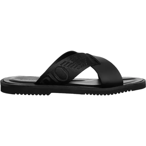 Summer Style Sliders , male, Sizes: 6 UK, 7 UK - Emporio Armani - Modalova