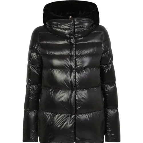 Hooded Down Jacket for Women , female, Sizes: 2XL - Herno - Modalova