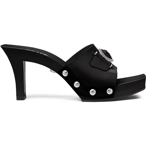 Patent Leather Shoes , female, Sizes: 4 UK, 4 1/2 UK - Versace - Modalova