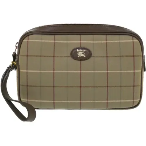 Pre-owned Canvas clutches , female, Sizes: ONE SIZE - Burberry Vintage - Modalova