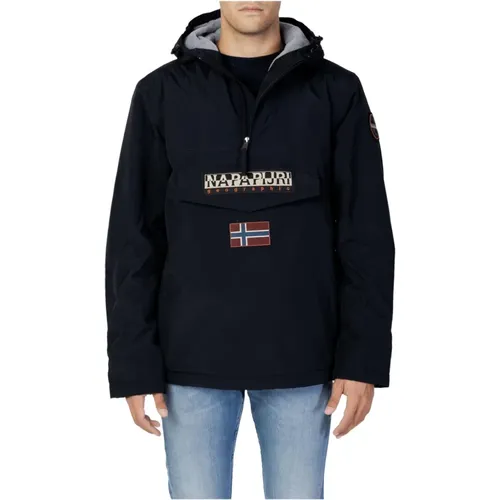 Herren Kapuzenjacke für Herbst/Winter , Herren, Größe: S/M - Napapijri - Modalova