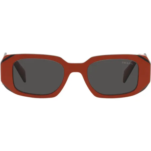 Stylish Rectangular Sunglasses with Frame , unisex, Sizes: 49 MM - Prada - Modalova