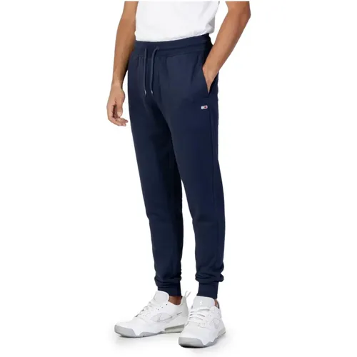 Herren Blaue Hose, Herbst/Winter , Herren, Größe: M - Tommy Jeans - Modalova