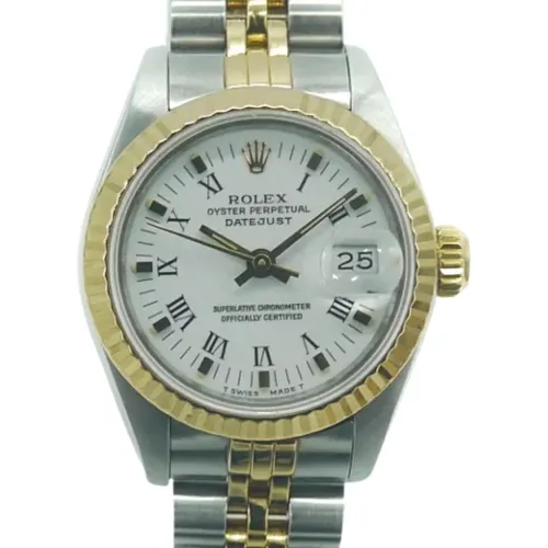 Pre-owned Stainless Steel watches , female, Sizes: ONE SIZE - Rolex Vintage - Modalova