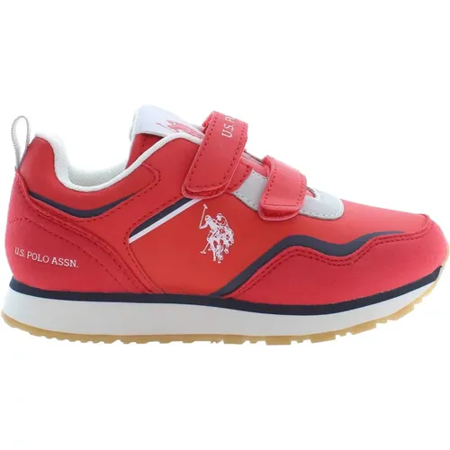 Kinder Rote Sportschuhe Riemen Logo - U.S. Polo Assn. - Modalova