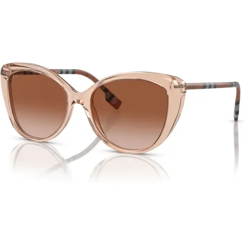Peach/ Shaded Sonnenbrille , Damen, Größe: 54 MM - Burberry - Modalova