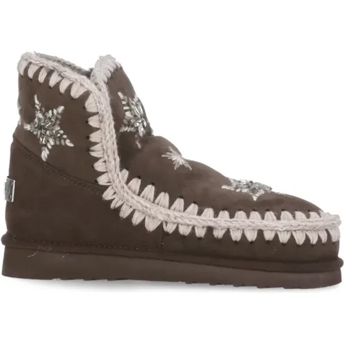 Stylish Leather Winter Boots , female, Sizes: 4 UK, 7 UK, 3 UK, 5 UK - Mou - Modalova