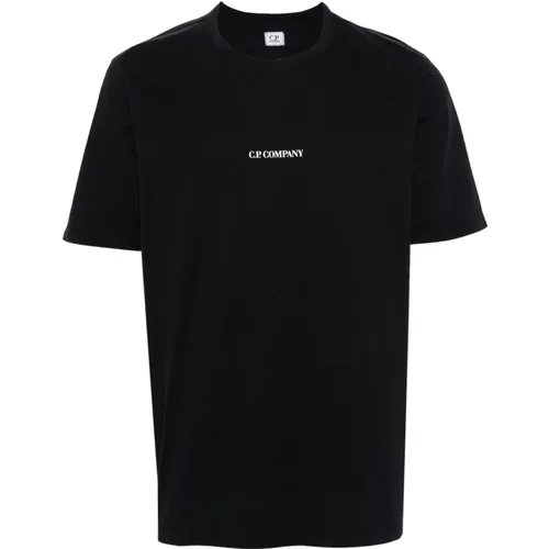 Round Neck T-shirt with Print , male, Sizes: M, S, L, XL - C.P. Company - Modalova