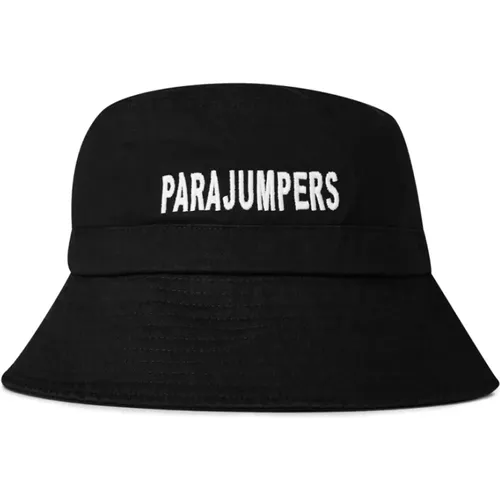 Schwarzer Logo Bucket Hat - Parajumpers - Modalova
