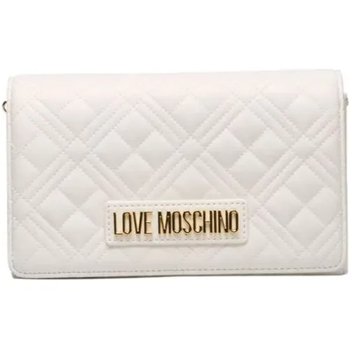 Umhängetasche mit Logo-Kettenverschluss - Love Moschino - Modalova