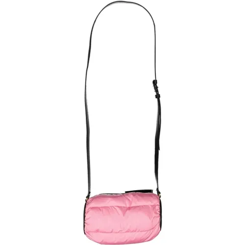 Nylon-Schultertasche mit Ledereinsätzen , Damen, Größe: ONE Size - Moncler - Modalova