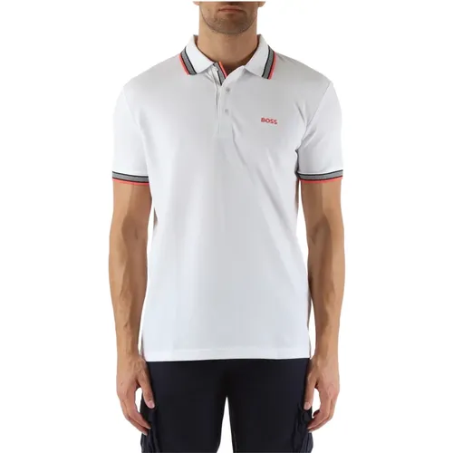 Regular Fit Cotton Polo with Logo Embroidery , male, Sizes: M, L, XL - Boss - Modalova