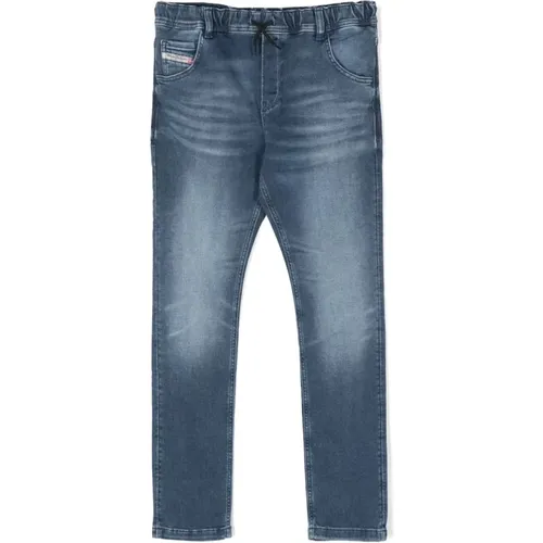 Blaue Skinny-Jeans mit Kordelzug für Kinder - Diesel - Modalova