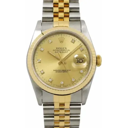 Pre-owned Gold watches , male, Sizes: ONE SIZE - Rolex Vintage - Modalova