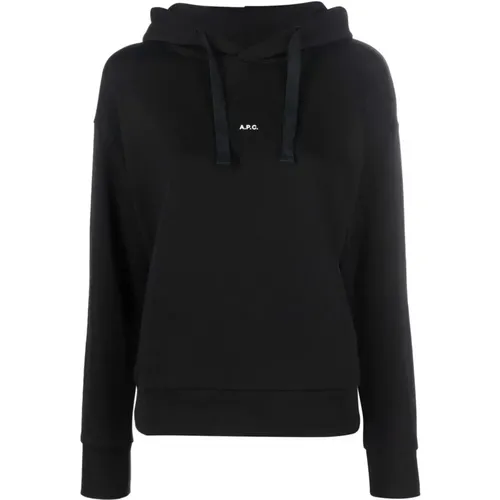 Christina Noir Hoodie , female, Sizes: S, L - A.p.c. - Modalova