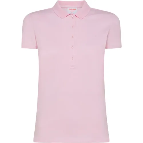 Slim Fit Polo Shirt , female, Sizes: XL - Sun68 - Modalova