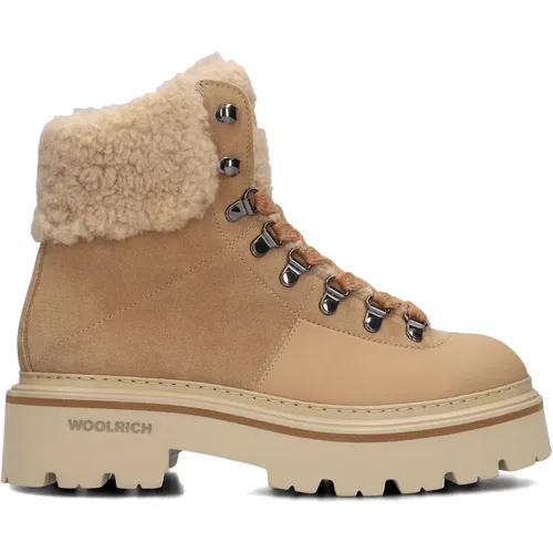 Sheepskin High Logger Stiefel Braun , Damen, Größe: 36 EU - Woolrich - Modalova