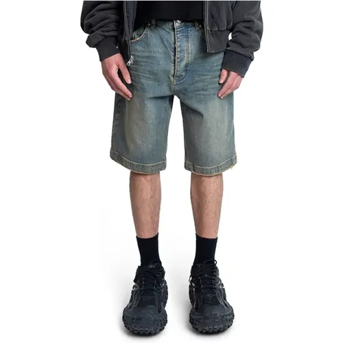 Denim Sunset Wash Baggy Shorts , male, Sizes: W29, W30, W31, W32 - Misbhv - Modalova