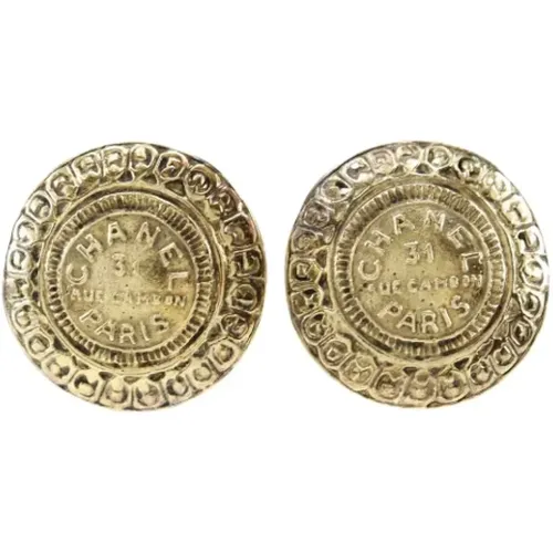 Pre-owned Metal earrings , female, Sizes: ONE SIZE - Chanel Vintage - Modalova