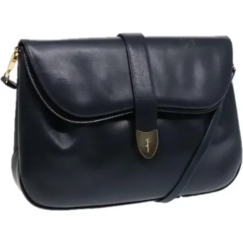 Pre-owned Leather shoulder-bags , female, Sizes: ONE SIZE - Salvatore Ferragamo Pre-owned - Modalova