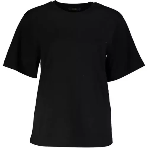 Schwarzes Logo Print Slim Fit T-Shirt , Damen, Größe: XS - Cavalli Class - Modalova
