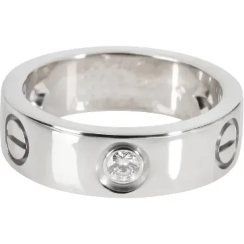 Pre-owned White Gold rings , female, Sizes: ONE SIZE - Cartier Vintage - Modalova