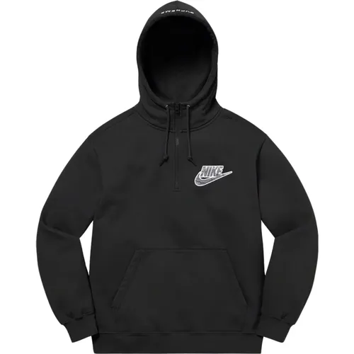 Limited Edition Half Zip Hooded Sweatshirt , male, Sizes: S, XL, L, M - Nike - Modalova