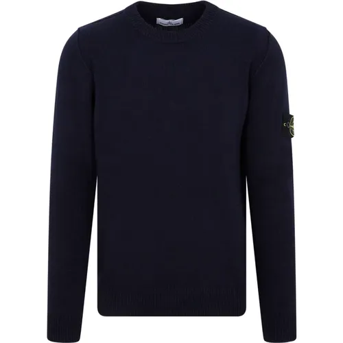 Knitted Crew Neck Sweater , male, Sizes: L - Stone Island - Modalova