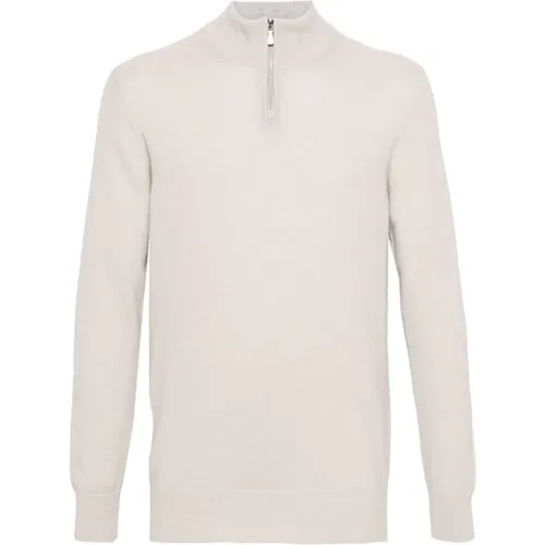 Half zip long sleeves sweater , male, Sizes: XL, 3XL - Eleventy - Modalova